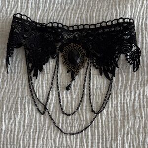Elegant Black Lace Choker Necklace